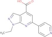 1-Ethyl-6-(pyridin-4-yl)-1H-pyrazolo[3,4-b]pyridine-4-carboxylic acid