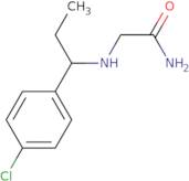 2-{[1-(4-Chlorophenyl)propyl]amino}acetamide