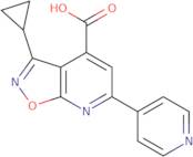 3-Cyclopropyl-6-(pyridin-4-yl)-[1,2]oxazolo[5,4-b]pyridine-4-carboxylic acid