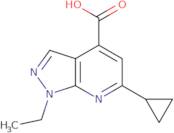 6-Cyclopropyl-1-ethyl-1H-pyrazolo[3,4-b]pyridine-4-carboxylic acid
