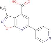 3-Methyl-6-(pyridin-4-yl)-[1,2]oxazolo[5,4-b]pyridine-4-carboxylic acid