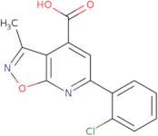 6-(2-Chlorophenyl)-3-methyl-[1,2]oxazolo[5,4-b]pyridine-4-carboxylic acid