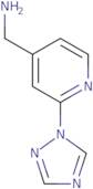 [2-(1H-1,2,4-Triazol-1-yl)pyridin-4-yl]methanamine