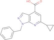 1-Benzyl-6-cyclopropyl-1H-pyrazolo[3,4-b]pyridine-4-carboxylic acid
