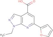 1-Ethyl-6-(furan-2-yl)-1H-pyrazolo[3,4-b]pyridine-4-carboxylic acid