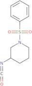 1-(Benzenesulfonyl)-3-isocyanatopiperidine