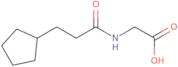 2-(3-Cyclopentylpropanamido)acetic acid