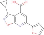 3-Cyclopropyl-6-(furan-2-yl)-[1,2]oxazolo[5,4-b]pyridine-4-carboxylic acid