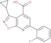 3-Cyclopropyl-6-(2-fluorophenyl)-[1,2]oxazolo[5,4-b]pyridine-4-carboxylic acid