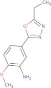 5-(5-Ethyl-[1,3,4]oxadiazol-2-yl)-2-methoxy-phenylamine