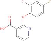 2-(2-Bromo-4-fluorophenoxy)pyridine-3-carboxylic acid