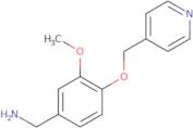 [3-Methoxy-4-(pyridin-4-ylmethoxy)phenyl]methanamine