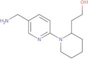 2-{1-[5-(Aminomethyl)pyridin-2-yl]piperidin-2-yl}ethan-1-ol