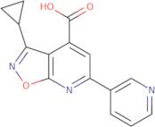 3-Cyclopropyl-6-(pyridin-3-yl)-[1,2]oxazolo[5,4-b]pyridine-4-carboxylic acid