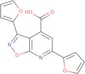 3,6-Bis(furan-2-yl)-[1,2]oxazolo[5,4-b]pyridine-4-carboxylic acid