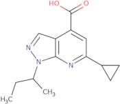 1-(Butan-2-yl)-6-cyclopropyl-1H-pyrazolo[3,4-b]pyridine-4-carboxylic acid