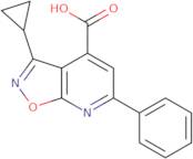 3-Cyclopropyl-6-phenyl-[1,2]oxazolo[5,4-b]pyridine-4-carboxylic acid