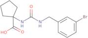 1-({[(3-Bromophenyl)methyl]carbamoyl}amino)cyclopentane-1-carboxylic acid