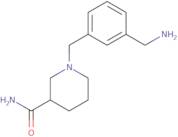 1-{[3-(Aminomethyl)phenyl]methyl}piperidine-3-carboxamide