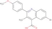 6-Bromo-2-(4-methoxyphenyl)-3-methylquinoline-4-carboxylic acid