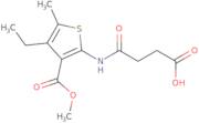 2-(3-Carboxy-propionylamino)-4-ethyl-5-methyl-thiophene-3-carboxylic acid methyl ester