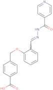 (E)-4-((2-((2-isonicotinoylhydrazono)methyl)phenoxy)methyl)benzoic acid