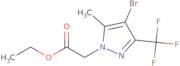 Ethyl 2-(4-bromo-5-methyl-3-(trifluoromethyl)-1H-pyrazol-1-yl)acetate