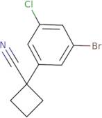 1-(3-Bromo-5-chlorophenyl)cyclobutane-1-carbonitrile