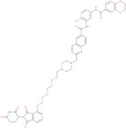 N-[2-Chloro-5-(2,3-dihydro-1,4-benzodioxine-6-carbonylamino)phenyl]-2-[[4-[2-[2-[2-[2-(2,6-dioxopi…