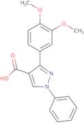 3-(3,4-Dimethoxyphenyl)-1-phenyl-1H-pyrazole-4-carboxylic acid