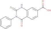 4-Oxo-3-phenyl-2-thioxo-1,2,3,4-tetrahydroquinazoline-7-carboxylic acid