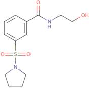 N-(2-Hydroxyethyl)-3-(pyrrolidine-1-sulfonyl)benzamide