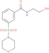 N-(2-Hydroxyethyl)-3-(morpholine-4-sulfonyl)benzamide