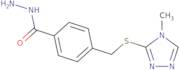 4-{[(4-Methyl-4H-1,2,4-triazol-3-yl)sulfanyl]methyl}benzohydrazide