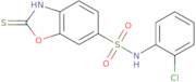 N-(2-Chlorophenyl)-2-sulfanyl-1,3-benzoxazole-6-sulfonamide