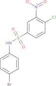 N-(4-Bromophenyl)-4-chloro-3-nitrobenzene-1-sulfonamide