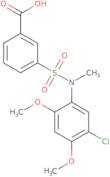 3-[(5-Chloro-2,4-dimethoxyphenyl)(methyl)sulfamoyl]benzoic acid