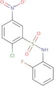 2-Chloro-N-(2-fluorophenyl)-5-nitrobenzene-1-sulfonamide