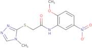 N-(2-Methoxy-5-nitrophenyl)-2-[(4-methyl-4H-1,2,4-triazol-3-yl)sulfanyl]acetamide