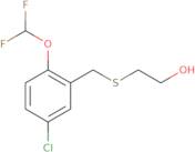 2-({[5-Chloro-2-(difluoromethoxy)phenyl]methyl}sulfanyl)ethan-1-ol