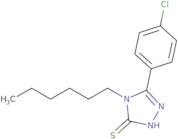 5-(4-Chlorophenyl)-4-hexyl-4H-1,2,4-triazole-3-thiol