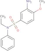 3-Amino-N-ethyl-4-methoxy-N-phenylbenzene-1-sulfonamide