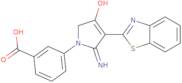 3-[5-Amino-4-(1,3-benzothiazol-2-yl)-3-oxo-2,3-dihydro-1H-pyrrol-1-yl]benzoic acid