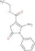 Ethyl 2-amino-5-oxo-1-phenyl-4,5-dihydro-1H-pyrrole-3-carboxylate