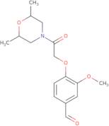 4-[2-(2,6-Dimethyl-morpholin-4-yl)-2-oxo-ethoxy]-3-methoxy-benzaldehyde