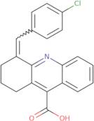 4-[(4-Chlorophenyl)methylidene]-1,2,3,4-tetrahydroacridine-9-carboxylic acid