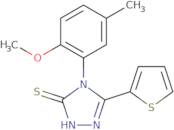 4-(2-Methoxy-5-methylphenyl)-5-(thiophen-2-yl)-4H-1,2,4-triazole-3-thiol