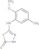 5-[(2-Methoxy-5-methylphenyl)amino]-1,3,4-thiadiazole-2-thiol