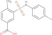 3-[(4-Fluorophenyl)sulfamoyl]-4-methylbenzoic acid