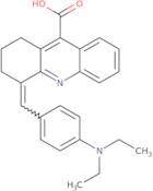 4-{[4-(Diethylamino)phenyl]methylidene}-1,2,3,4-tetrahydroacridine-9-carboxylic acid